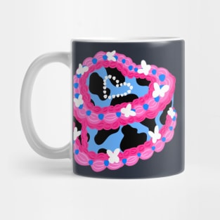 Cow print butterfly cake Mug